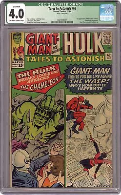 Buy Tales To Astonish #62 CGC 4.0 QUALIFIED 1964 4023046005 1st App Leader • 142.98£
