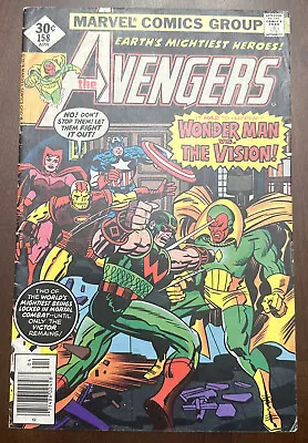Buy Marvel Avengers #158 April 1977 Key Issue Mid Grade • 11.85£