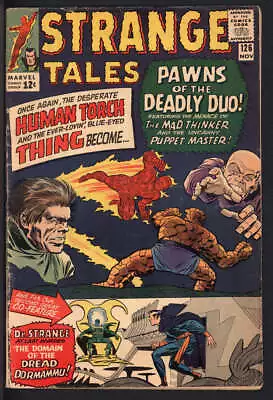 Buy Strange Tales #126 3.5 // 1st Appearance Of Clea And Dormammu 1964 • 93.54£