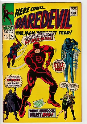 Buy Daredevil #27- 1967 - Vintage Marvel 10d / 12¢ - X-Men Avengers Spider-Man Hulk • 0.99£