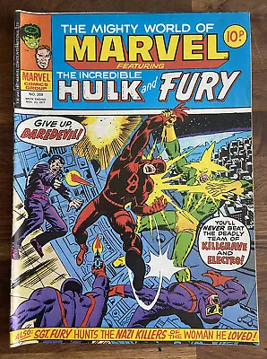 Buy The Mighty World Of Marvel #269 1977 Featuring The Incredible Hulk And Fury • 3.99£