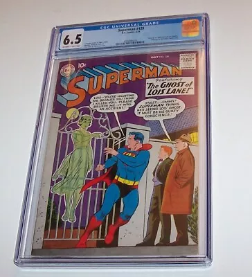 Buy Superman #129 - DC 1959 Silver Age Issue - CGC FN+ 6.5 • 233.23£