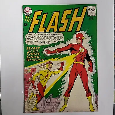 Buy The Flash #135 VERY HIGH GRADE! First Kid Flash Yellow Costume. Silver Age 1963. • 219.78£