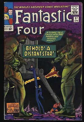 Buy Fantastic Four #37 FN 6.0 Skrulls Appearance! Jack Kirby Art! Marvel 1965 • 51.17£
