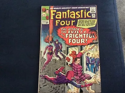 Buy Fantastic Four. Marvel. Number 36. March 1965. Good. Tear On Back Page. • 20£