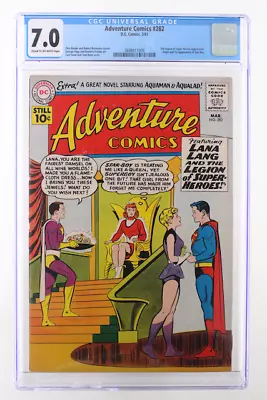 Buy Adventure Comics #282 - D.C. Comics 1961 CGC 7.0 5th Legion CRACKED CASE • 200.27£