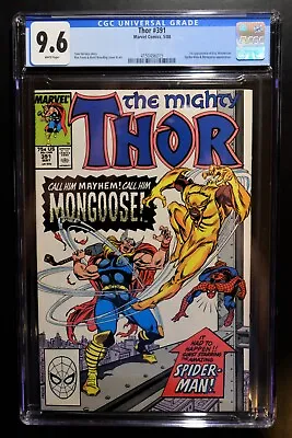 Buy THOR #391 CGC 9.6 - WHITE PAGES ** 1st APP. OF ERIC MASTERSON ~ THUNDERSTRIKE ** • 91.03£