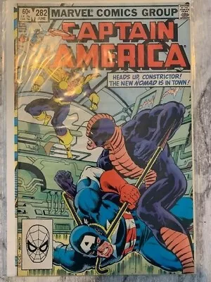 Buy Captain America 282 1st App Jack Monroe Nomad Marvel 1983 FI 1st Print Rare Hot • 29.99£