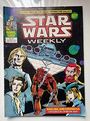 Buy Star Wars Weekly 21 Vintage Marvel Comics UK. • 2.95£