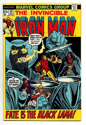 Buy Invincible Iron Man #53 - 1st Appearance Black Lama  - 1972 - FN/VF • 17.48£