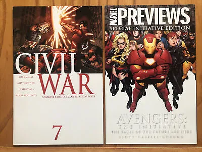 Buy Marvel Civil War Issue #7 2007 Final Issue Plus Marvel Previews Special Edition • 4.50£