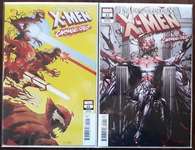 Buy UNCANNY X-MEN #20 & #21 (2019 Marvel) KEY CARNAGE-IZED VARIANTS *FREE SHIPPING* • 15.77£