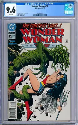 Buy Wonder Woman 94 CGC Graded 9.6 NM+ Bolland DC Comics 1994 • 39.92£