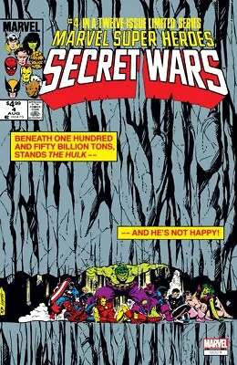Buy Marvel Super Hero Secret Wars #4 Facsimile Edition NM- Marvel Comics • 5£
