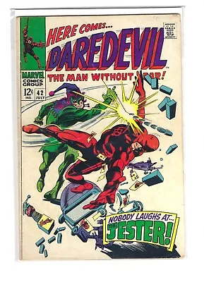 Buy (1964) Marvel Daredevil #42 Silver Age Stan Lee - 1st App Jester & Origin - Vg • 11.98£