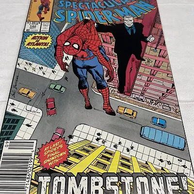Buy Spectacular Spiderman #142 NEWSSTAND (1988) Buscema Tombstone Cover Mid Grade • 6.01£