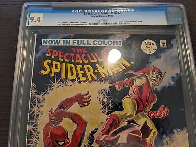 Buy Spectacular Spider-Man Magazine 2 CGC 9.4 1968 Green Goblin Classic Cover Mag • 318.62£