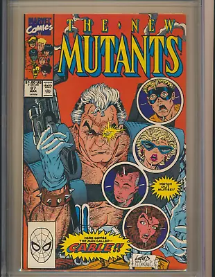 Buy New Mutants 87 (03/90) Cgc Nm+ 9.6 1st App Cable Ow-wp • 238.30£