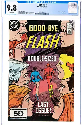 Buy 1985 Flash #350 CGC 9.8  LAST ISSUE Return Of Iris Allen. • 166.23£