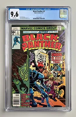 Buy Black Panther #3, NM+, CGC 9.6, 1977 Jack Kirby • 218£