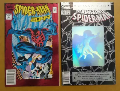 Buy The Amazing Spider-Man #365 Spider-Man 2099 #1 Newsstand 1st Appearance Lot Of 2 • 20.10£