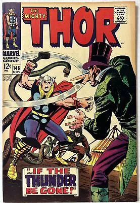 Buy The Mighty Thor #146 Oct Kirby Lee Origin Of Inhumans Key Issue Marvel 1967 FN+ • 15.80£