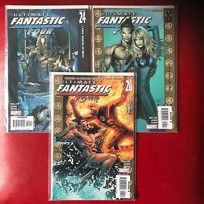 Buy Ultimate Fantastic Four #24, 25, 26. Tomb Of Namor Storyline - Part 1 To 3. NM. • 6£