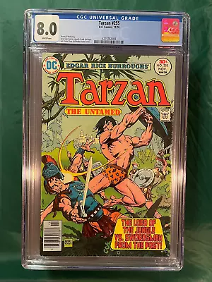 Buy Tarzan #255 1976 CGC 8.0 WP Edgar Rice Ernie Chan DC Comic Book Comics Untamed! • 39.97£