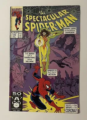 Buy Spectacular Spider-man #176. May 1991. Marvel. Vf+. 1st App Of Corona! Buscema! • 10£