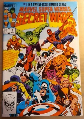 Buy Marvel Super Heroes Secret Wars #1 Error Variant 1984 Bag/board Inc P&p  Vf+/nm- • 69£