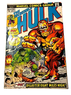 Buy Marvel Comic Book The Incredible Hulk #169 Cover Trimpe November 1973 Vintage • 9.59£