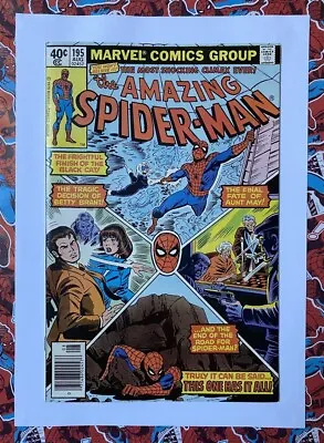 Buy Amazing Spider-man #195 - Aug 1979 - Black Cat Appearance - Vfn+ (8.5) Cent Copy • 59.99£