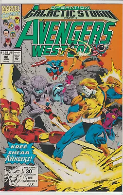Buy Marvel Comics Avengers West Coast #80 1st Print Vf • 2.25£