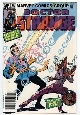 Buy Doctor Strange #48 1st Meeting Dr Strange & Brother Voodoo MCU Newsstand Variant • 19.75£