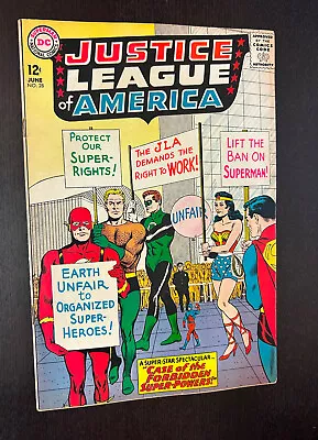 Buy JUSTICE LEAGUE OF AMERICA #28 (DC Comics 1964) -- Silver Age Superheroes -- FN+ • 34.77£