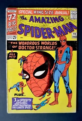 Buy AMAZING SPIDERMAN Annual #2  Marvel Comics, Stan Lee, Steve Ditko 1965 • 50£
