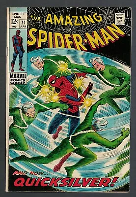 Buy Amazing Spiderman  71 7.5 VFN- Film Movie Marvel Comics 1968 X-men Quicksilver • 72.99£