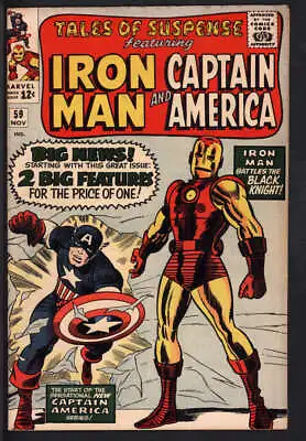 Buy Tales Of Suspense #59 5.5 // Cap+ Iron Man Double Feature Begins • 137.53£