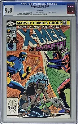 Buy Uncanny X-Men #150 CGC 9.8 Marvel Comics 1981 White Pages Magneto Appearance  • 99.94£