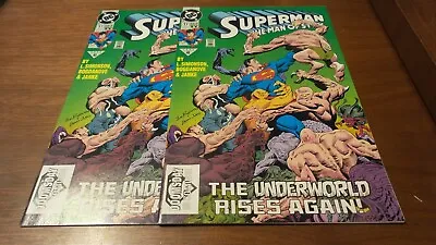 Buy Superman The Man Of Steel #17 2nd Print 1st Cameo Appearance Doomsday Lot Of 2 • 12.04£
