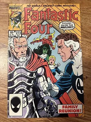 Buy FANTASTIC FOUR #273 1st App. Of Nathaniel Richards Marvel Comics 1984 • 12£