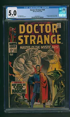 Buy Doctor Strange #169 CGC 5.0 WHITE PAGES 1968 1st Doctor Strange In Own Title • 159.10£