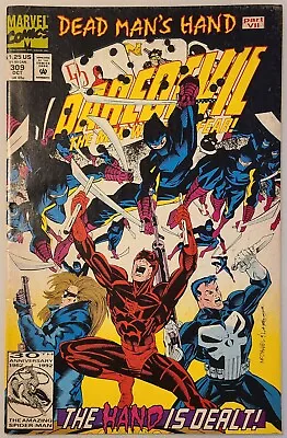 Buy Daredevil #309 Marvel Comics 1992 VG Punisher Nomad Appearance • 3.91£