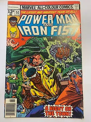 Buy POWER MAN AND IRON FIST #51 Luke Cage UK Price Marvel Comics 1978 VF- • 2.95£