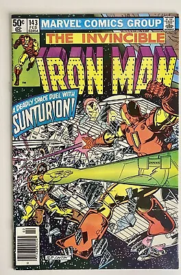 Buy Iron Man 143 🔑1st App SUNTURION🔥1981 NWSTND🔥Invincible Iron Man🔥Bronze🔥 • 4.74£