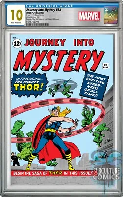 Buy Marvel Comics - Journey Into Mystery #83 - 1 Oz Silver Foil - Cgc 10 Gem Mint Fr • 316.71£