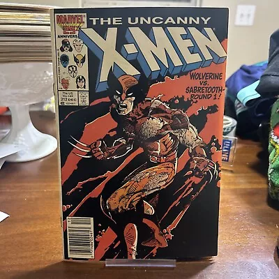 Buy Marvel Comics The Uncanny X-men #212 Wolverine Vs. Sabretooth Round 1 - Dec 1986 • 35.63£