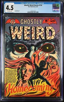 Buy Ghostly Weird Stories #124 CGC VG+ 4.5 Off White Pre-Code Horror! L.B. Cover! • 642.62£