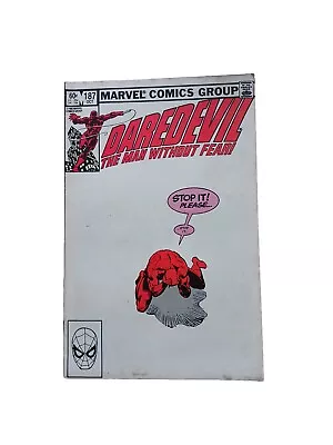 Buy Marvel Comics Daredevil Vol. 1 No. 187 October 1982 60c USA FREE UK P&P  • 6.95£