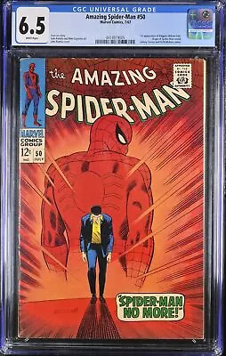 Buy Amazing Spider-Man #50 CGC 6.5 White Pages • 988.26£